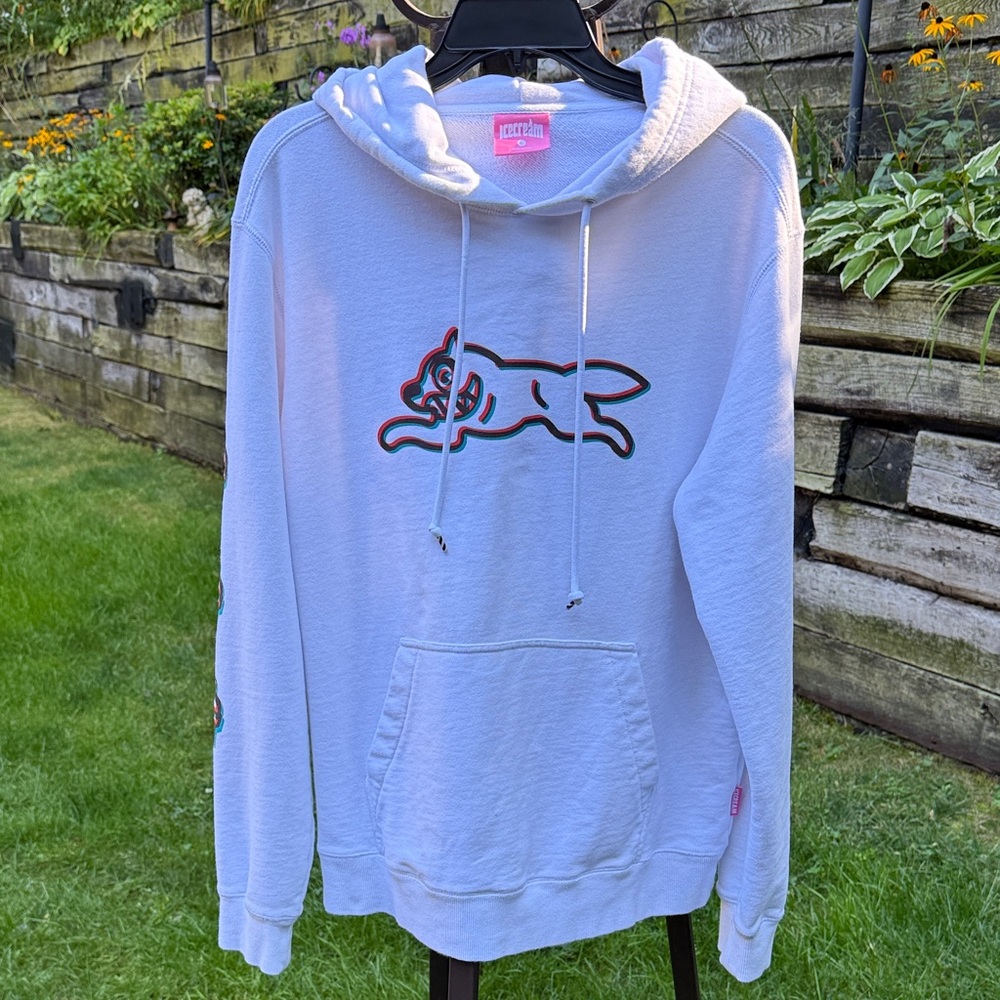 Icecream White Hoodie with Vibrant Graphic